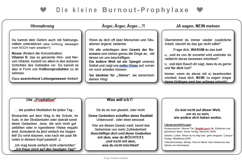 Burnout Burnoutprävention